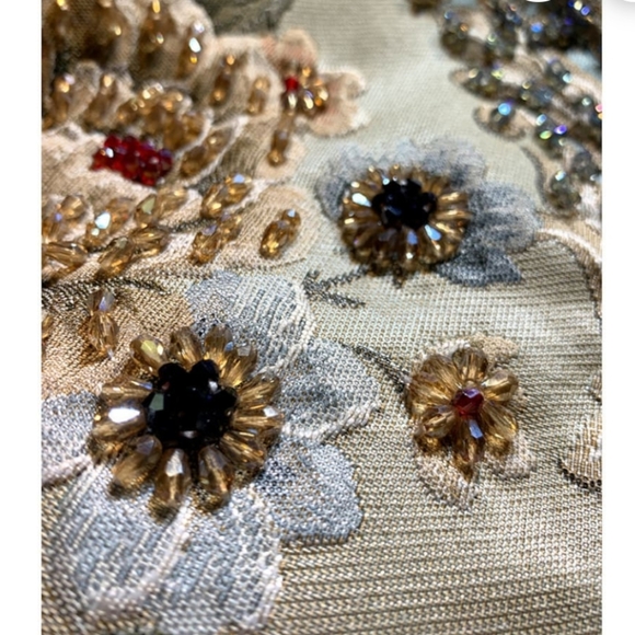 ♥️NWT Stunning Jaquard Embroidery  Beads, Coat. L - Picture 5 of 14